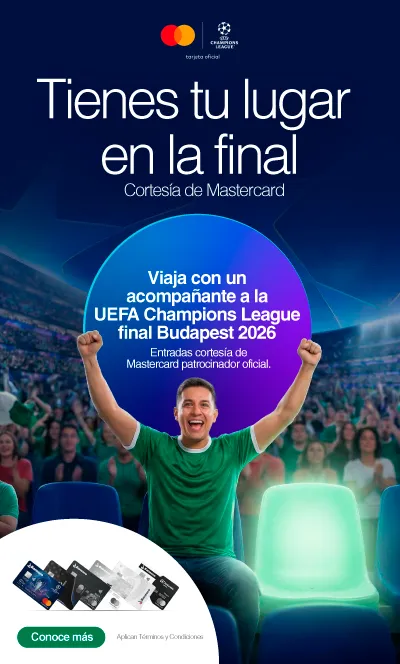 Tienes un lugar en la UEFA Champions League
